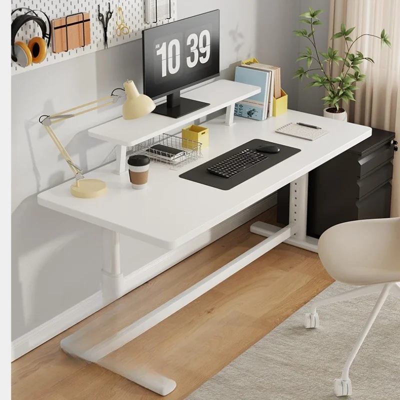 Lifting Computer Desk Office Learning Writing With Bookshelf Large White Table Writing Desk Game E-sports Table
Lifting Computer Desk Office Learning Writing With Bookshelf Large White Table Writing Desk Game E-sports Table