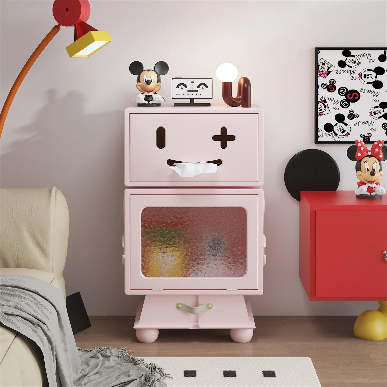 Internet celebrity robot bedside table household bedroom children cartoon bedside cabinet storage creative room side cabinet
Internet celebrity robot bedside table household bedroom children cartoon bedside cabinet storage creative room side cabinet
