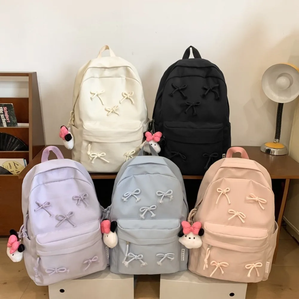 Fashion Large Capacity Women Backpack Solid Color Adjustable Students Backpack Nylon Bowknot Backpack Students
Fashion Large Capacity Women Backpack Solid Color Adjustable Students Backpack Nylon Bowknot Backpack Students