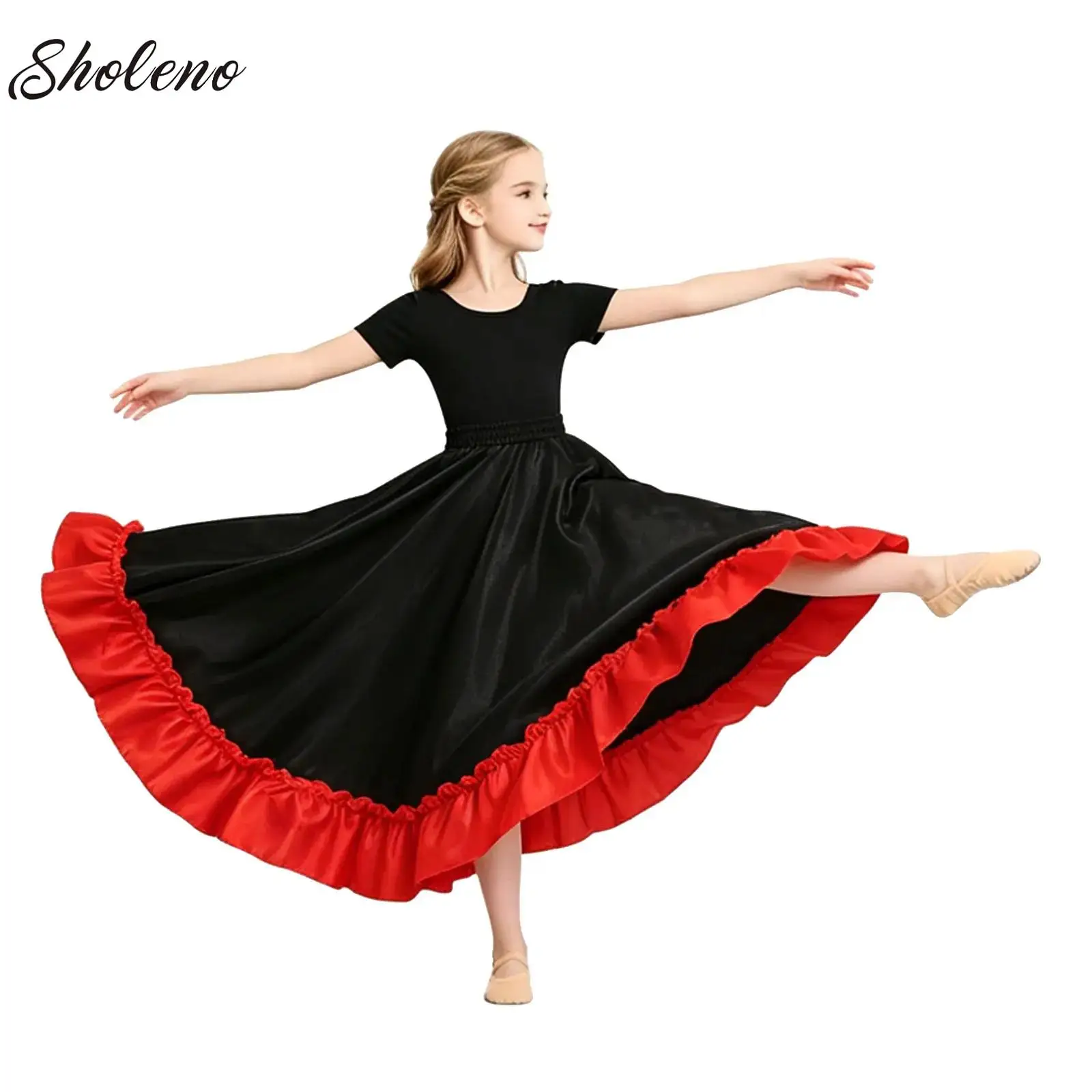 Dresses Spain Performer Flamenco Dance for Kids Girls Stage Performance Dancing Skirts 180/360/Degree Costumes Children Vestido
Dresses Spain Performer Flamenco Dance for Kids Girls Stage Performance Dancing Skirts 180/360/Degree Costumes Children Vestido