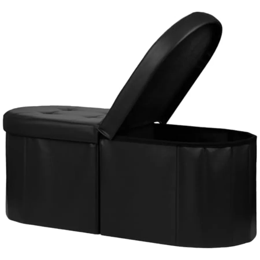 Footrest Ottoman Bench with Storage34Inch Footstool Coffee Table Padded Seat Storage Chest Blanket Store with Flipping Lid for
Footrest Ottoman Bench with Storage34Inch Footstool Coffee Table Padded Seat Storage Chest Blanket Store with Flipping Lid for