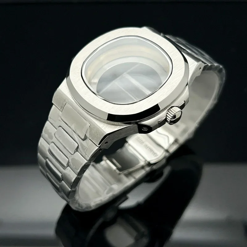 Silver 40mm Case Steel Band Assembly Nautilus Assembly High-quality with Copper Inner Ring for PP Seko NH35 NH38 NH70 NH36 Case
Silver 40mm Case Steel Band Assembly Nautilus Assembly High-quality with Copper Inner Ring for PP Seko NH35 NH38 NH70 NH36 Case