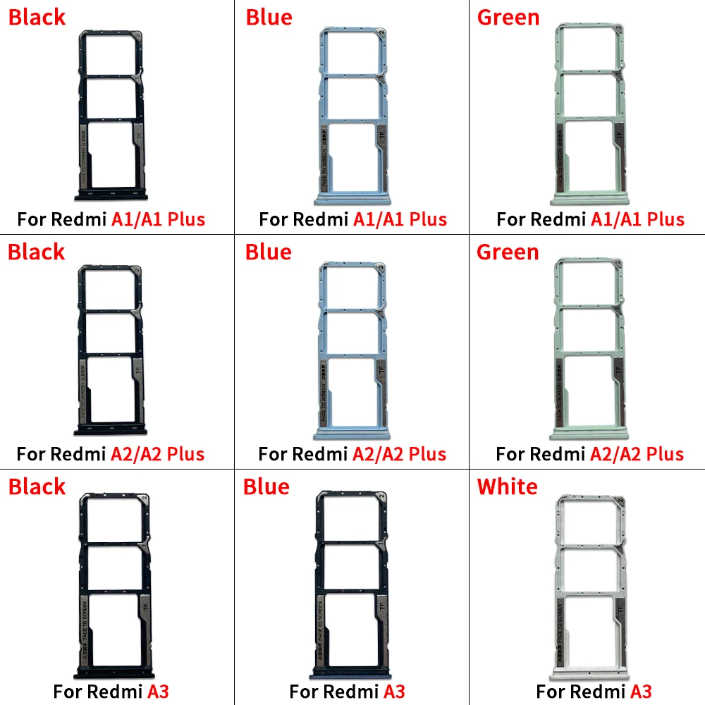 Good quality For Xiaomi Redmi A1 A2 Plus A3 Sim Tray Holder SIM Card Tray Slot Holder Adapter Socket Repair Parts
Good quality For Xiaomi Redmi A1 A2 Plus A3 Sim Tray Holder SIM Card Tray Slot Holder Adapter Socket Repair Parts