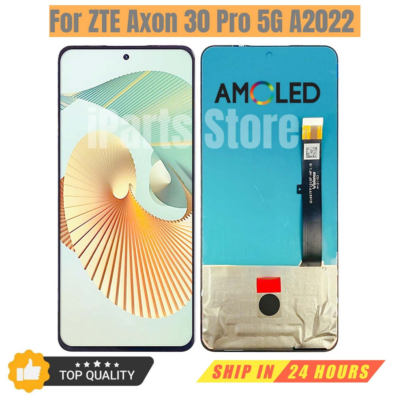 iParts Replacement AMOLED Display Touch Screen Digitizer Assembly for ZTE Axon 30 Pro 5G A2022 Black OEM Repair Parts Grade A
iParts Replacement AMOLED Display Touch Screen Digitizer Assembly for ZTE Axon 30 Pro 5G A2022 Black OEM Repair Parts Grade A