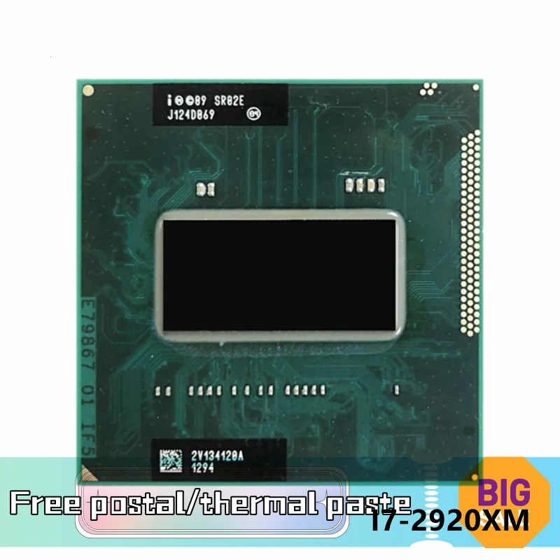 Процессор Core I7-2920XM SR02E i7 2920XM, процессор для ноутбука, разъем G2 rPGA988B, подходит для чипсета HM65 75 76 77
Процессор Core I7-2920XM SR02E i7 2920XM, процессор для ноутбука, разъем G2 rPGA988B, подходит для чипсета HM65 75 76 77