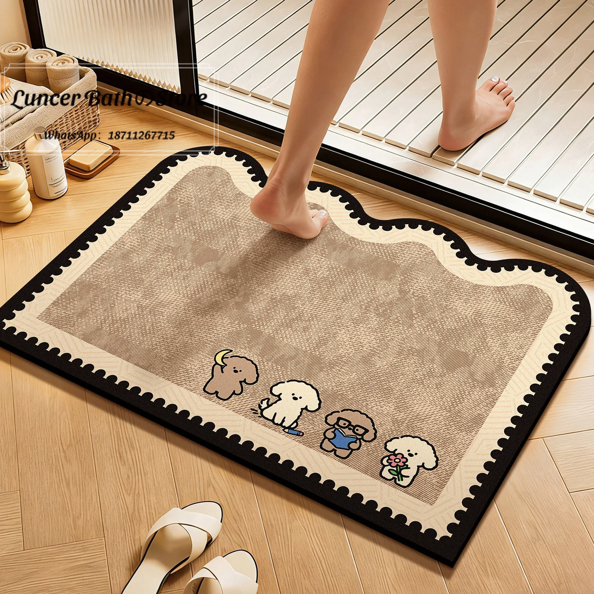 Cartoon bathroom floor mat is easy to take care of for home use, water-absorbing and dirt-resistant foot mat can be cut
Cartoon bathroom floor mat is easy to take care of for home use, water-absorbing and dirt-resistant foot mat can be cut