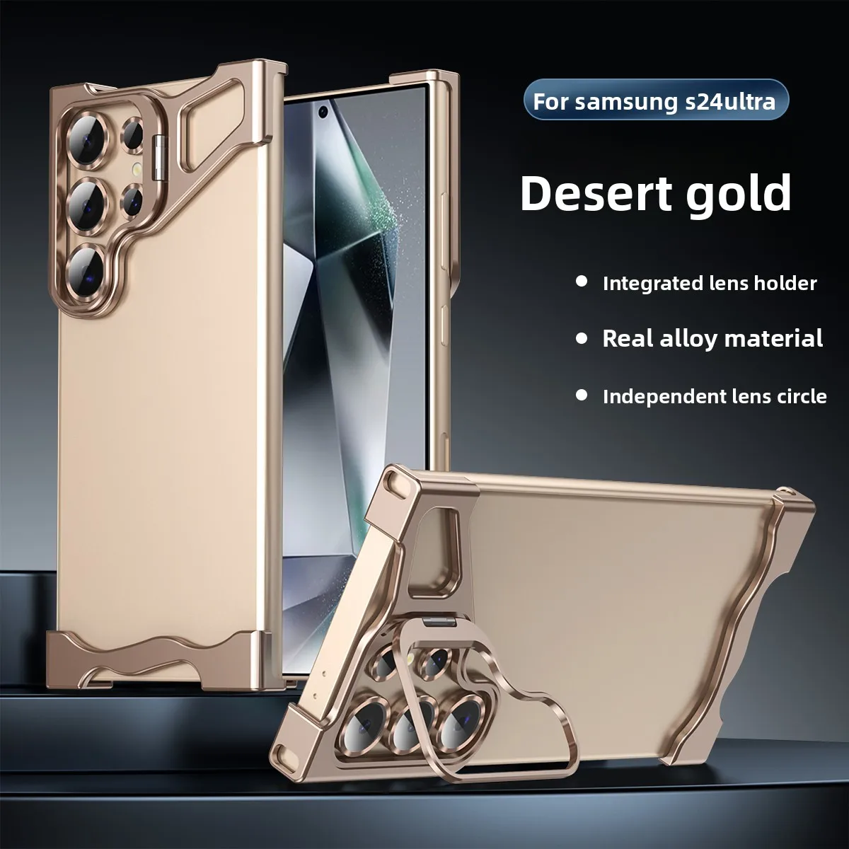 New shaped Aluminum Alloy Bumper Stand Phone case For Samsung S22 S23 S24 S25 Ultra Lens Protection Kictstand Back Cover
New shaped Aluminum Alloy Bumper Stand Phone case For Samsung S22 S23 S24 S25 Ultra Lens Protection Kictstand Back Cover