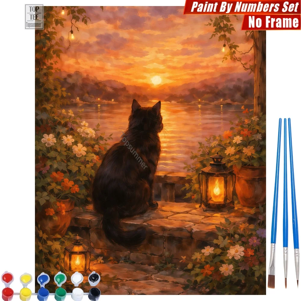 Black Cat Lake DIY Painting By Numbers Kit - Cat Lake Sunset Artistic Activities Gift For Teacher Gift For Colleague
Black Cat Lake DIY Painting By Numbers Kit - Cat Lake Sunset Artistic Activities Gift For Teacher Gift For Colleague