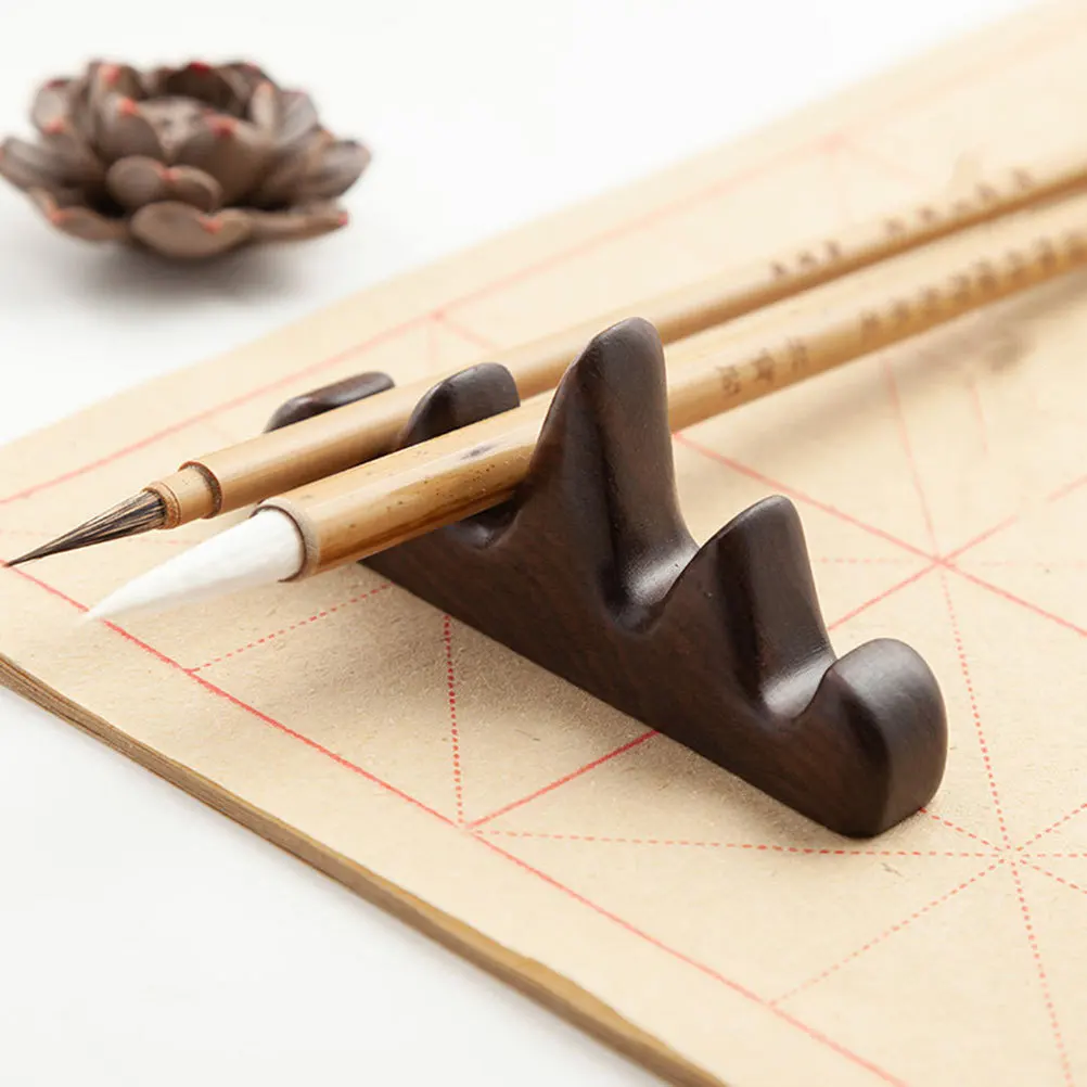 Wood Mountain Shape Calligraphy Brush Pen Holder Stable Design Practical Desk Pen Rack for Chinese Painting Brush Rest
Wood Mountain Shape Calligraphy Brush Pen Holder Stable Design Practical Desk Pen Rack for Chinese Painting Brush Rest