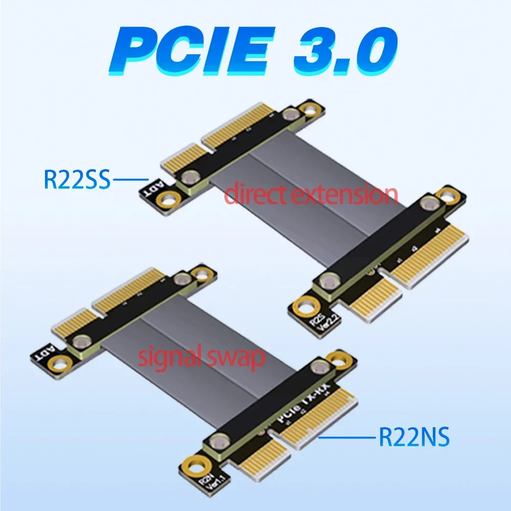 PCI-E 4X Extension Flat Cable x4 to x4 Male & Female TX-RX Signal PCI Express Jumpers For Board to Board Edge Riser Card Adapter
PCI-E 4X Extension Flat Cable x4 to x4 Male & Female TX-RX Signal PCI Express Jumpers For Board to Board Edge Riser Card Adapter