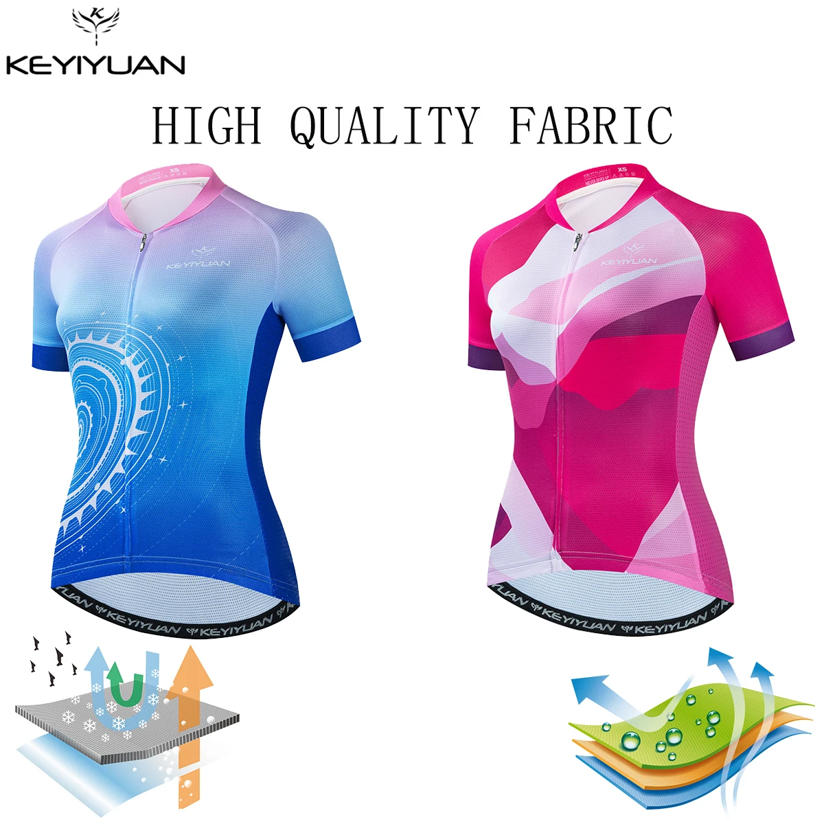 KEYIYUAN New Summer Women Short Sleeve Cycling Jersey Mountain Bike Clothing Racing MTB Clothes Outdoor Bicycle Sports Wear
KEYIYUAN New Summer Women Short Sleeve Cycling Jersey Mountain Bike Clothing Racing MTB Clothes Outdoor Bicycle Sports Wear