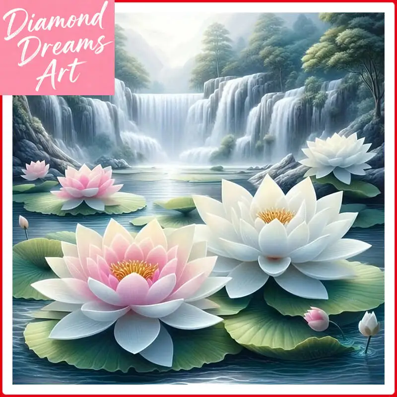Frameless, 5D Lotus Flower Diamond Painting Waterfall Art Full Square Round New Collection 2025 Diamond Mosaic Rhinestones
Frameless, 5D Lotus Flower Diamond Painting Waterfall Art Full Square Round New Collection 2025 Diamond Mosaic Rhinestones