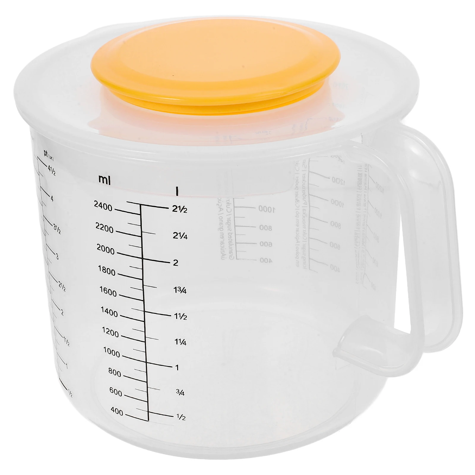1 pc 2500ml Measuring Cup Mixing Bowl with Scale for Baking Tools Salad Bowls Kitchen Plastic Lids Storage Containers
1 pc 2500ml Measuring Cup Mixing Bowl with Scale for Baking Tools Salad Bowls Kitchen Plastic Lids Storage Containers