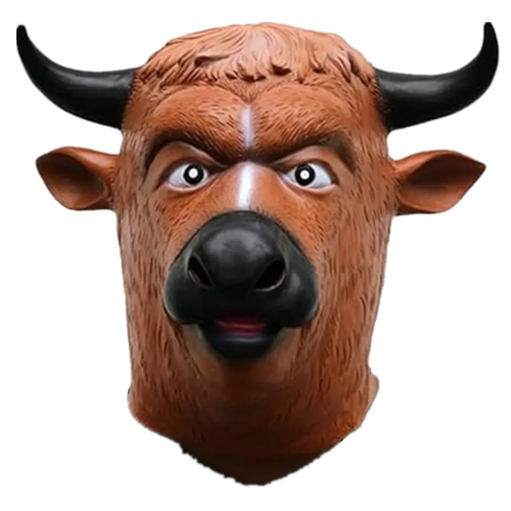 Bull Latex Mask Anaimal Bull Full Headgear Halloween Mask
Bull Latex Mask Anaimal Bull Full Headgear Halloween Mask