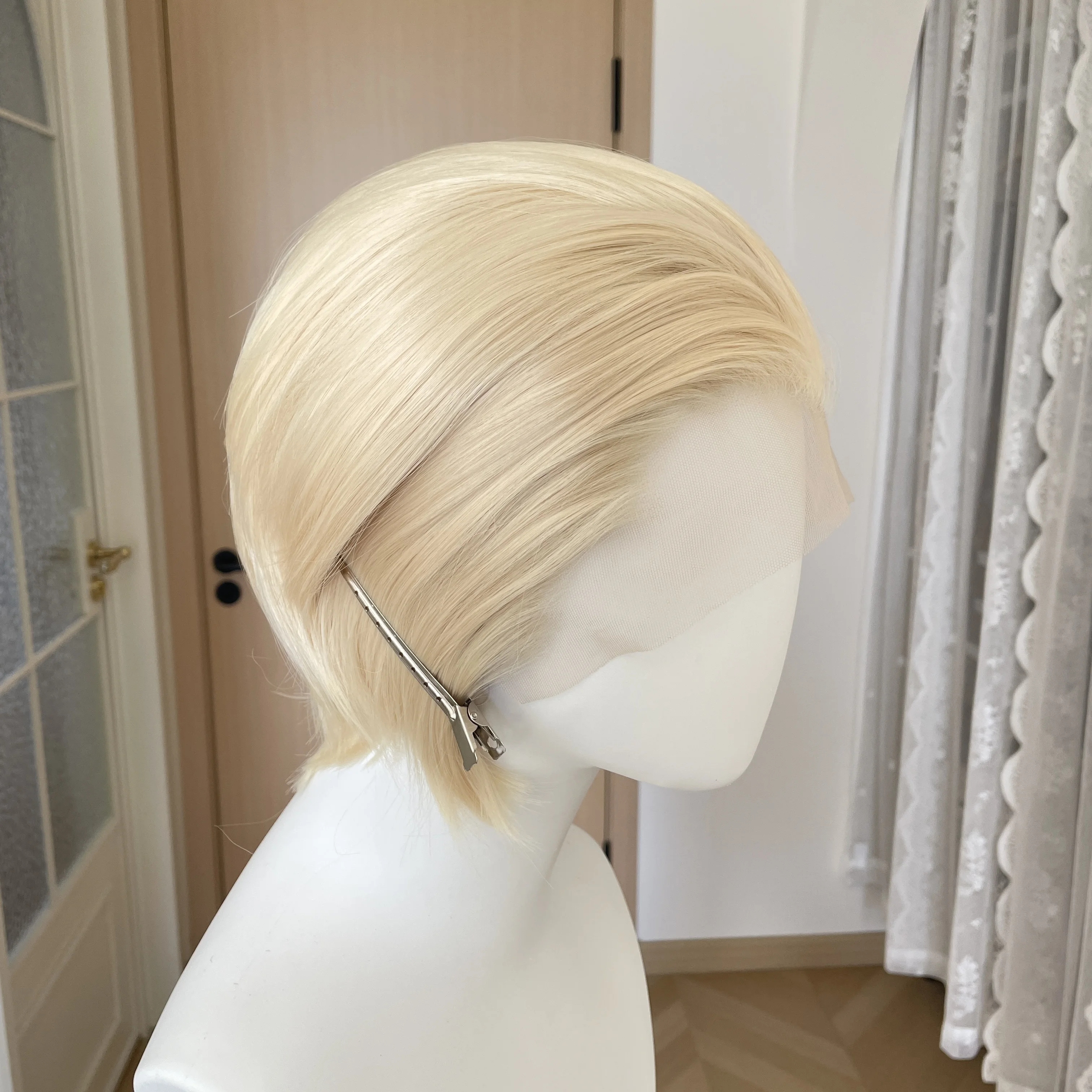 Widow‘s Peak 613 Blonde Cosplay Wig for Men Short Bob Synthetic 13x4 Lace Front Wig for Women Glueless Half Hand Tied Pixie 150%
Widow‘s Peak 613 Blonde Cosplay Wig for Men Short Bob Synthetic 13x4 Lace Front Wig for Women Glueless Half Hand Tied Pixie 150%