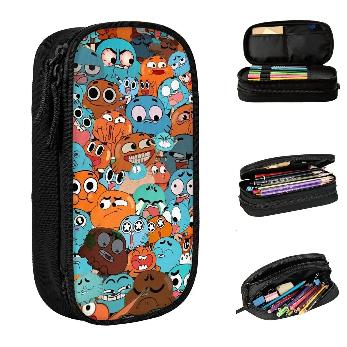 Lovely Gumball Pencil Case Cartoon Game Pencilcases Pen for Student Large Storage Bag School Supplies Gifts Stationery
Lovely Gumball Pencil Case Cartoon Game Pencilcases Pen for Student Large Storage Bag School Supplies Gifts Stationery