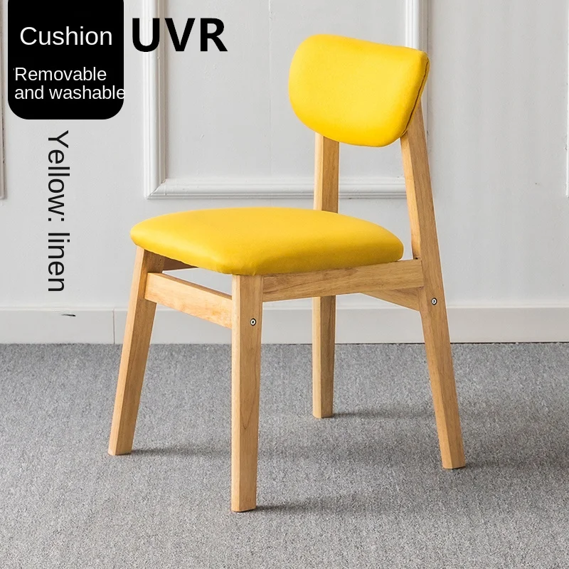 UVR Solid Wood Light Luxury Simple Dining Room Chair High-quality Balcony Comfortable Sedentary Thickened Soft Backrest Chair
UVR Solid Wood Light Luxury Simple Dining Room Chair High-quality Balcony Comfortable Sedentary Thickened Soft Backrest Chair
