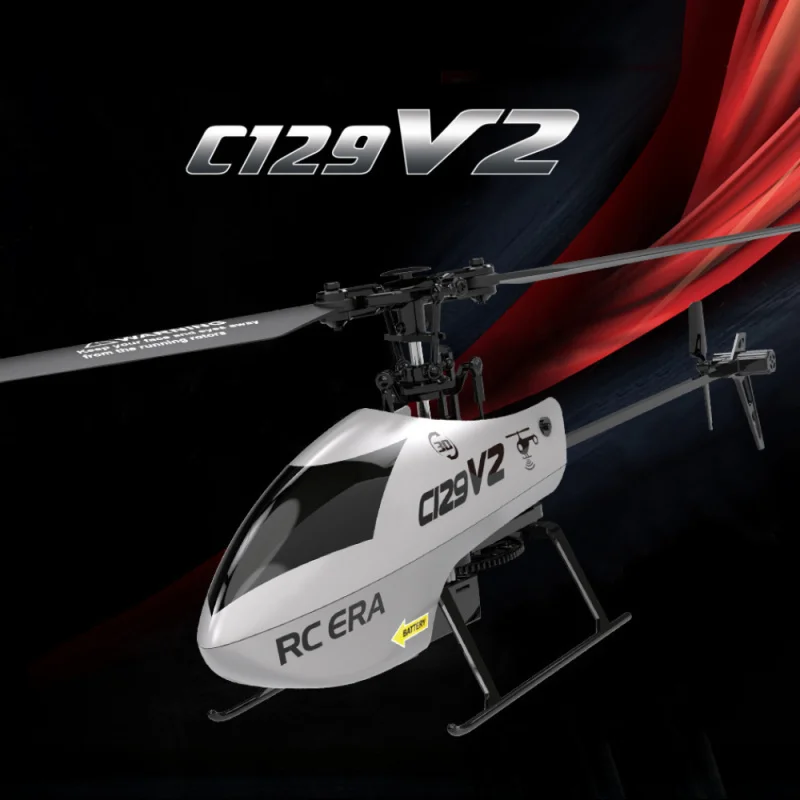 C129V2 Four-channel Helicopter with Air Pressure Height Hold Roll Turn Maneuvers Single Propeller Flybarless Remote Control Airc
C129V2 Four-channel Helicopter with Air Pressure Height Hold Roll Turn Maneuvers Single Propeller Flybarless Remote Control Airc
