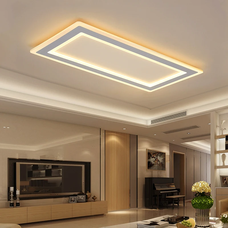 Surface mounted Rectangle Modern led ceiling chandelier living room dining bed Ultra-thin fixtures
Surface mounted Rectangle Modern led ceiling chandelier living room dining bed Ultra-thin fixtures