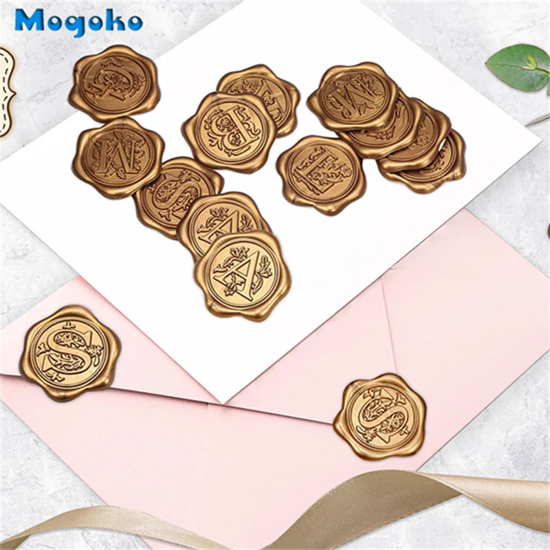 Новые Красивые буквы Mogoko, восковая печать, Стикеры для конвертов, Уплотнители для карт, самоклеящиеся Стикеры для декора свадебных приглашений
Новые Красивые буквы Mogoko, восковая печать, Стикеры для конвертов, Уплотнители для карт, самоклеящиеся Стикеры для декора свадебных приглашений