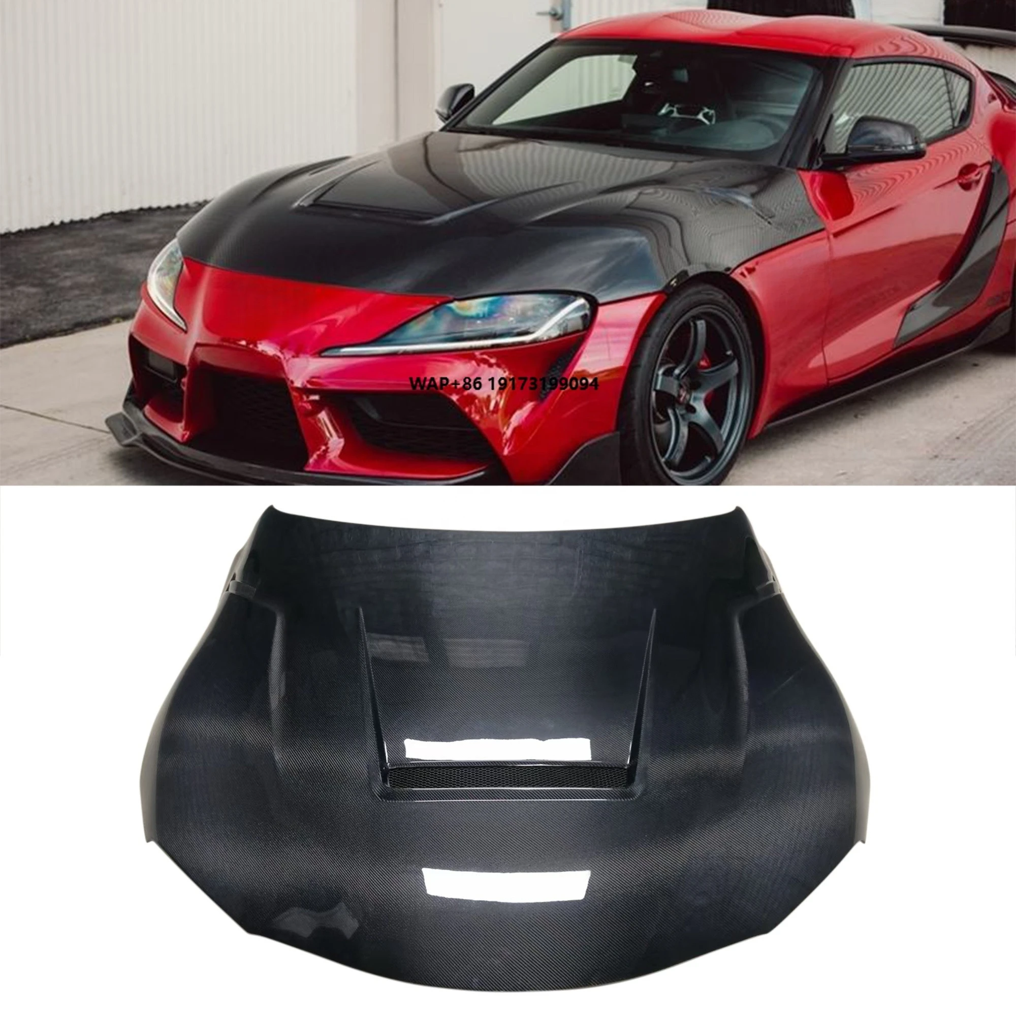 High Quality Carbon Fiber Hood for Supra A90 Carbon Bonnet Perfect Fitment
High Quality Carbon Fiber Hood for Supra A90 Carbon Bonnet Perfect Fitment