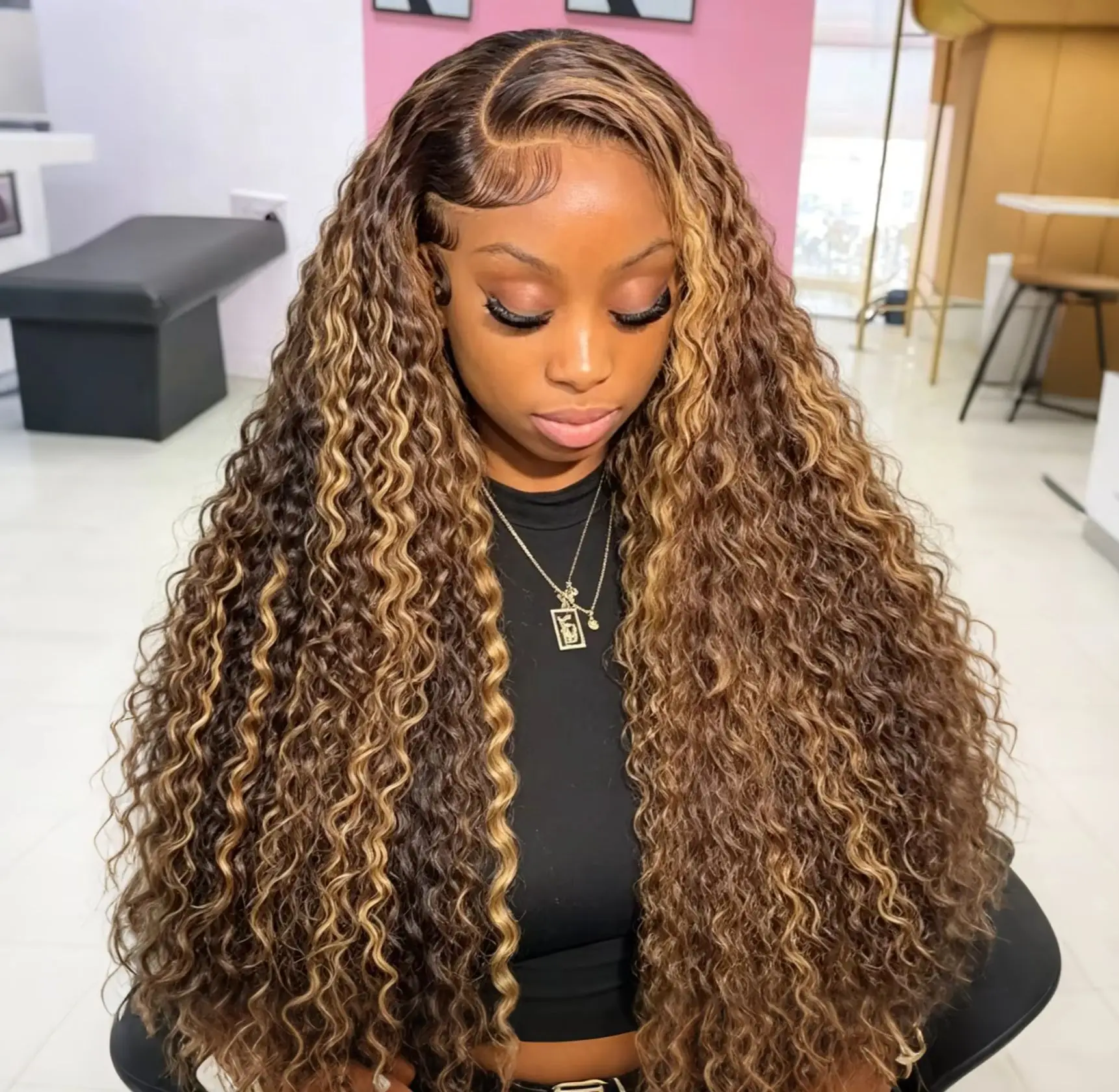 42 Inch Water Wave Highlight Wig 4/27 Ombre Human Hair 13x6 HD Lace Front 250% Density Natural Hairline Pre-Plucked Curly Wigs
42 Inch Water Wave Highlight Wig 4/27 Ombre Human Hair 13x6 HD Lace Front 250% Density Natural Hairline Pre-Plucked Curly Wigs
