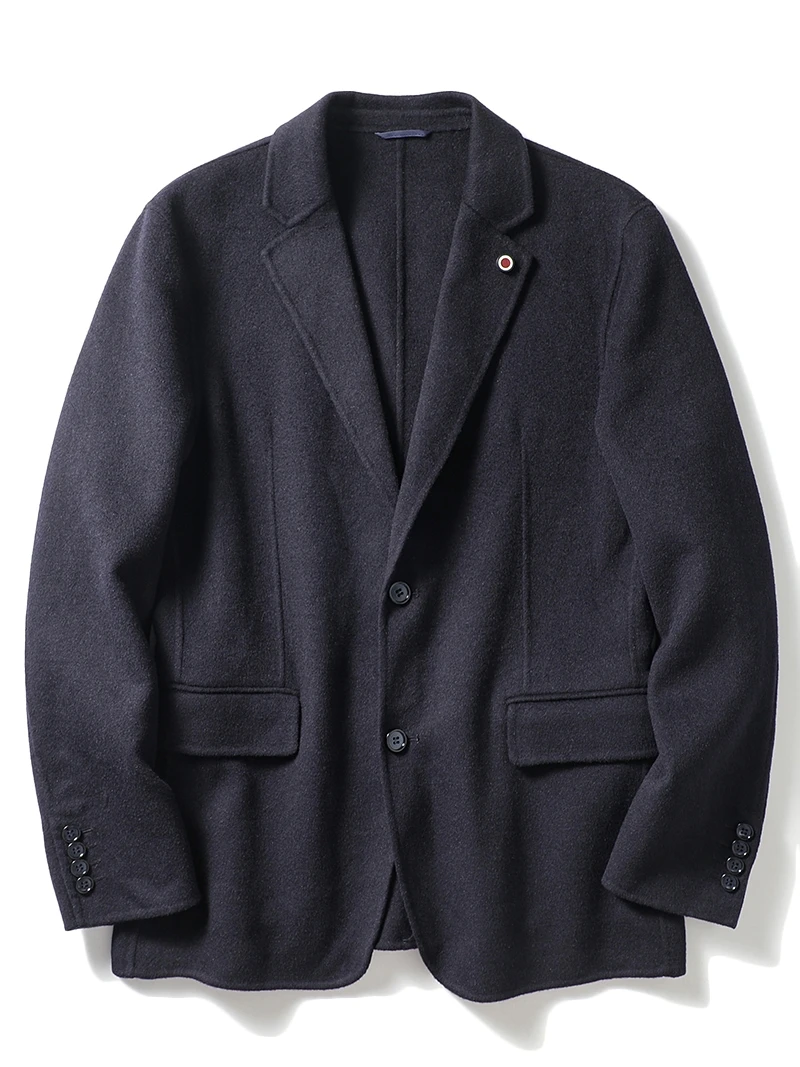 Soft Woolen Men's Casual Fashionable Suit Jacket Autumn Winter Standard Fit Business Casual Long Sleeve Pure Color Double Bre...
Soft Woolen Men's Casual Fashionable Suit Jacket Autumn Winter Standard Fit Business Casual Long Sleeve Pure Color Double Bre...