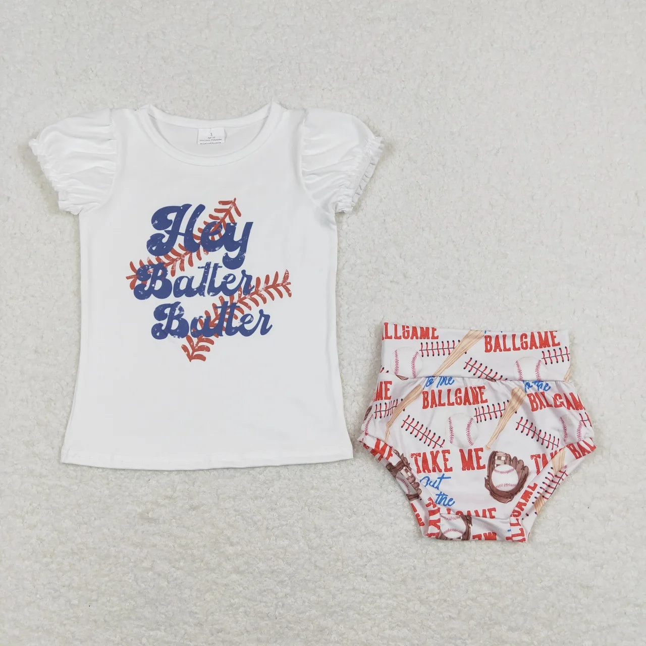 Wholesale Baby Girl Ball Set Short Sleeves Baseball T-shirts Tops Shorts Toddler Bummie Clothes Children Newborn Outfit
Wholesale Baby Girl Ball Set Short Sleeves Baseball T-shirts Tops Shorts Toddler Bummie Clothes Children Newborn Outfit