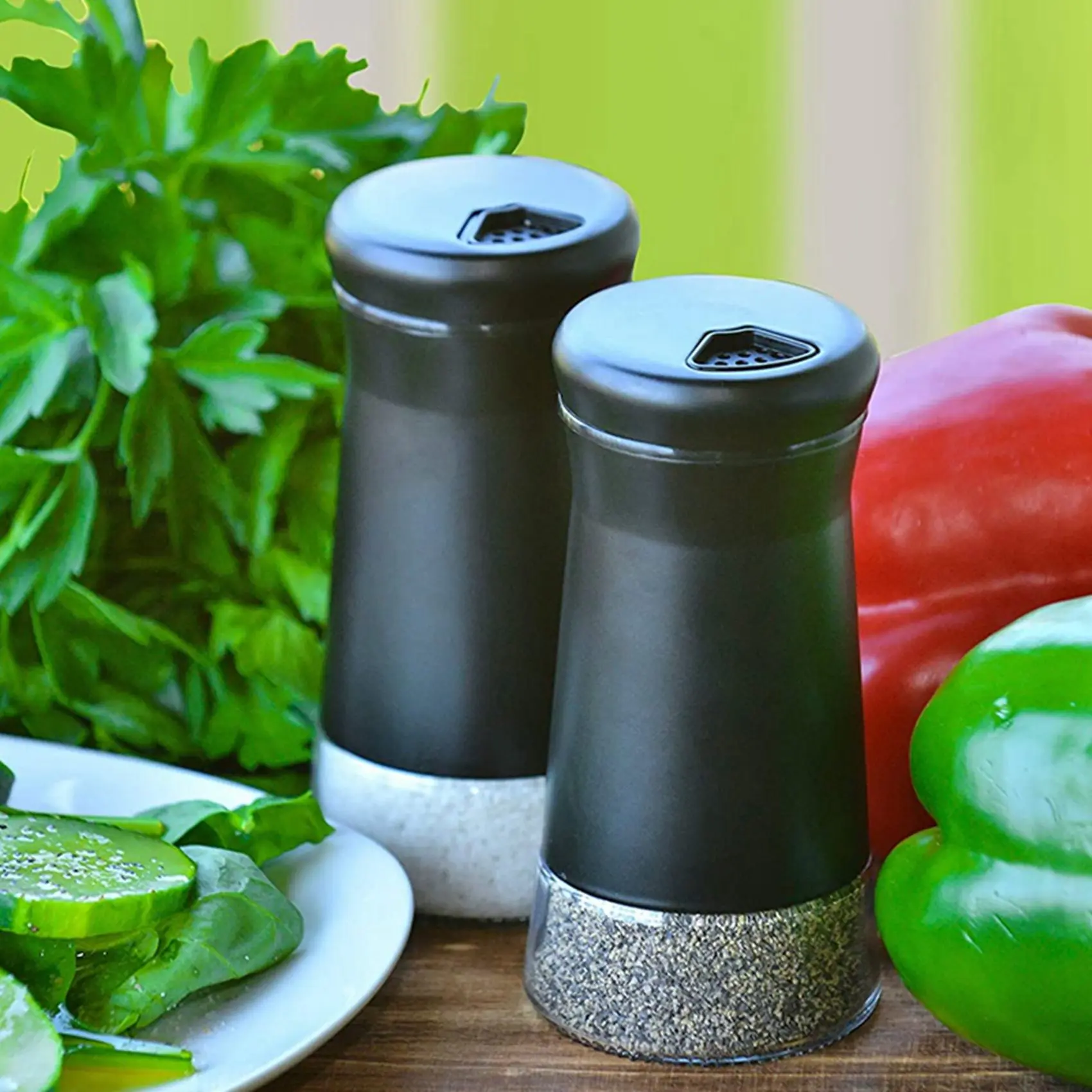 Pepper Shakers With Adjustable Pour Holes Elegant Stainless Steel Salt And Pepper Dispenser Perfect For Sea Salts 8Pcs-AT64
Pepper Shakers With Adjustable Pour Holes Elegant Stainless Steel Salt And Pepper Dispenser Perfect For Sea Salts 8Pcs-AT64