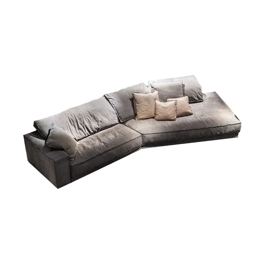 Budapest sofa Italian leather corner down frosted cloth large apartment leather sofa
Budapest sofa Italian leather corner down frosted cloth large apartment leather sofa