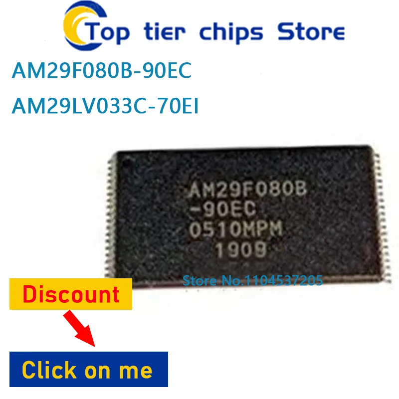 1 шт./лот AM29F080B-90EC AM29LV033C-70EI TSOP40 100% новый
1 шт./лот AM29F080B-90EC AM29LV033C-70EI TSOP40 100% новый