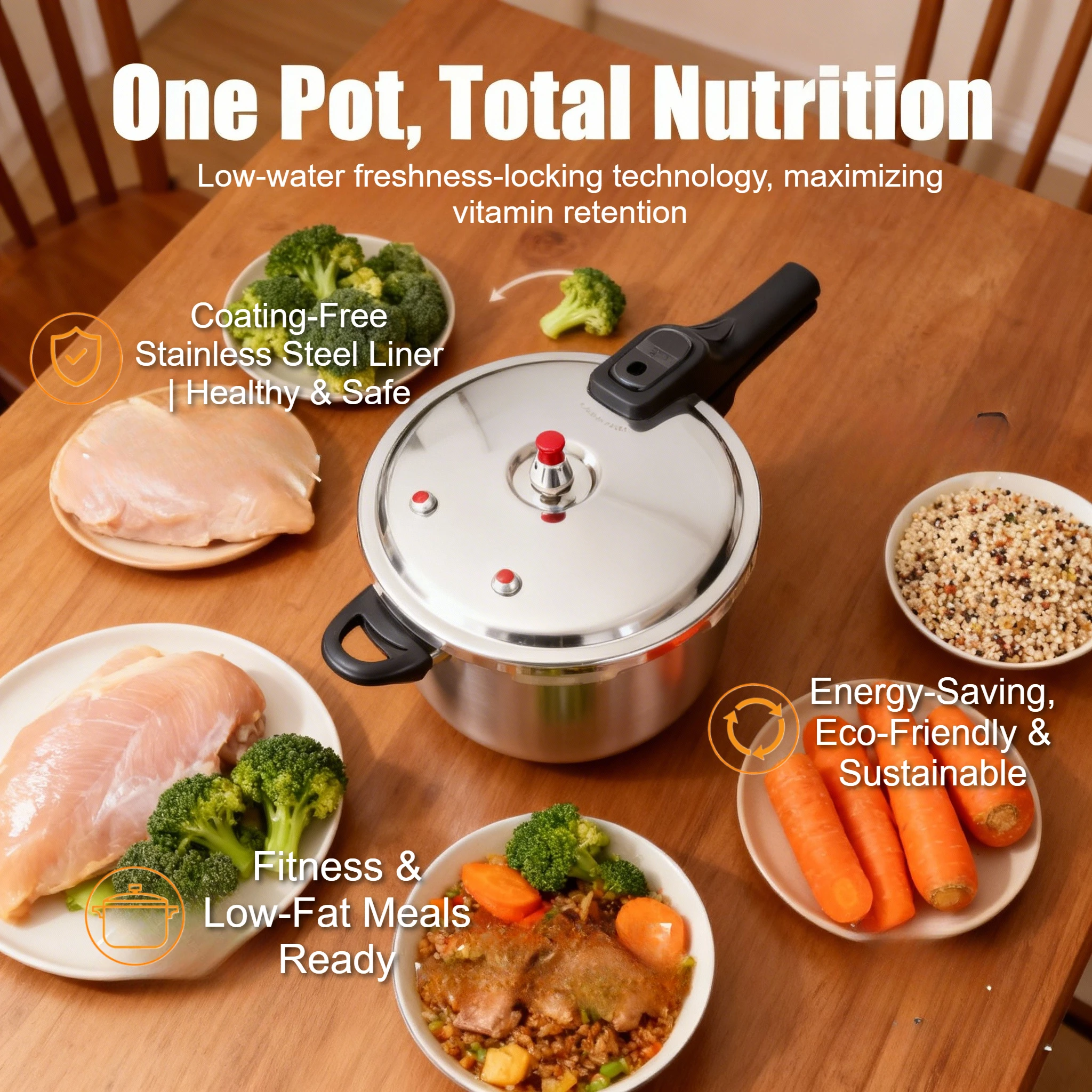 20CM/7.87inch Suitable for Home & Commercial Use – Small capacity 4L/4.23QT with big versatility, adapts to various settings.
20CM/7.87inch Suitable for Home & Commercial Use – Small capacity 4L/4.23QT with big versatility, adapts to various settings.