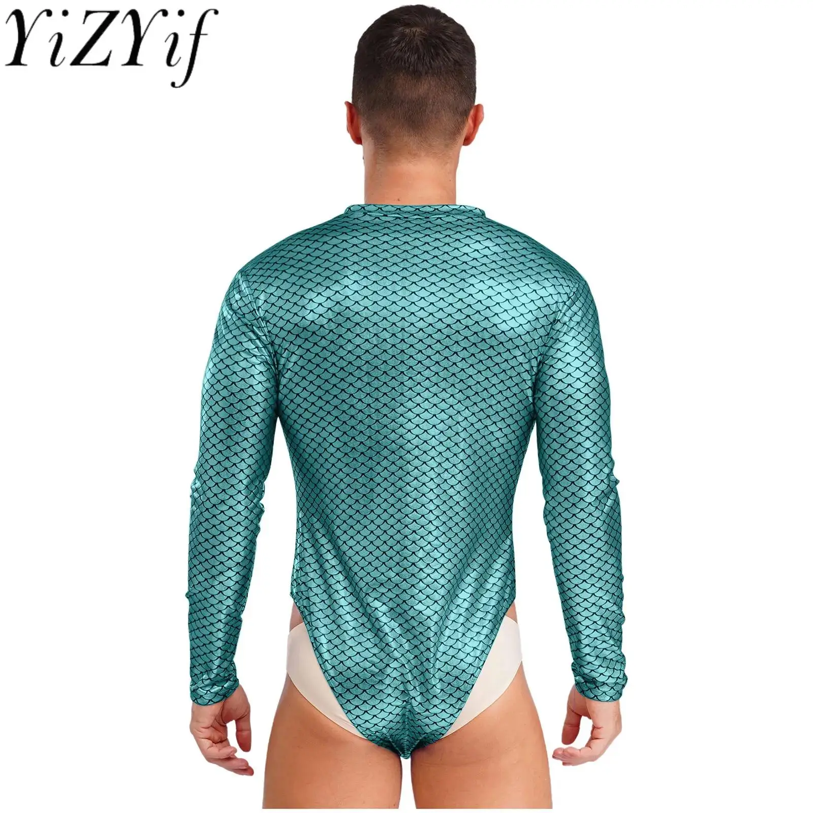 Men Fashion One Piece Mermaid Print Swimsuit Fish Scales Male Mermaid Shiny Diving Surfing Swimwear Beach Pool Bathing Suit
Men Fashion One Piece Mermaid Print Swimsuit Fish Scales Male Mermaid Shiny Diving Surfing Swimwear Beach Pool Bathing Suit