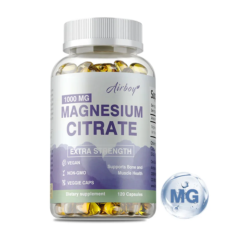 Magnesium Citrate 1000mg - Improves Muscle Strength, Supports Bone and Heart Health, High Absorption, Boosts Immunity
Magnesium Citrate 1000mg - Improves Muscle Strength, Supports Bone and Heart Health, High Absorption, Boosts Immunity