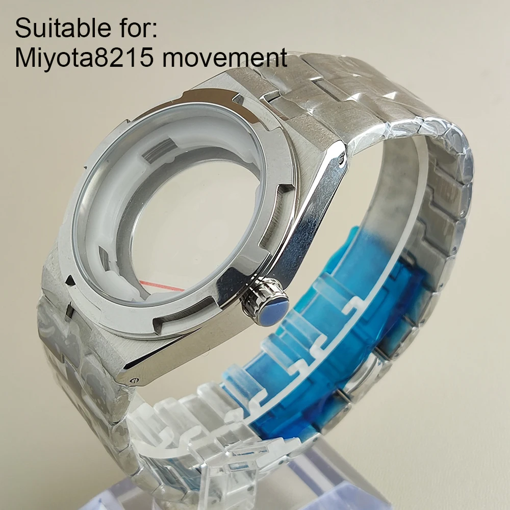 41mm Watch Case And Strap Stainless Steel Case Strap Casesuitable For Miyota8215 Movement Transparent Accessories
41mm Watch Case And Strap Stainless Steel Case Strap Casesuitable For Miyota8215 Movement Transparent Accessories