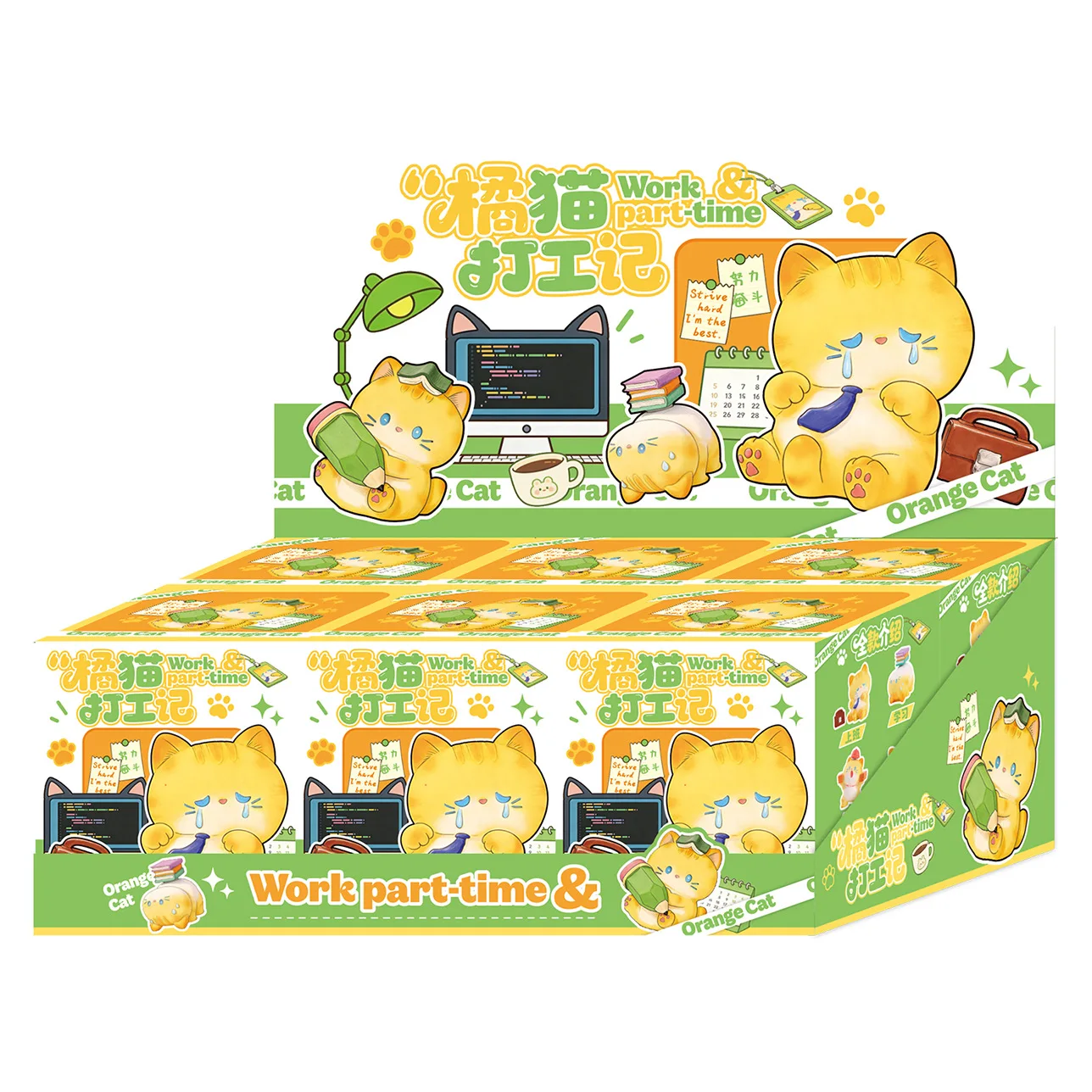 Фигурка из смолы в виде мультяшного оранжевого кота в стиле Blind Box, креативное украшение для рабочего стола, декор для дома и офиса, тема «Рабочий кот»
Фигурка из смолы в виде мультяшного оранжевого кота в стиле Blind Box, креативное украшение для рабочего стола, декор для дома и офиса, тема «Рабочий кот»