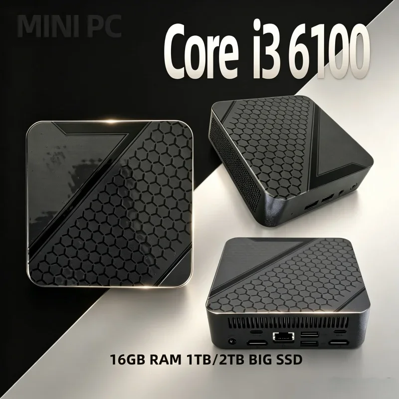 Silent Compact 2026 Mini Notebook i3 6100 8/16GB RAM SSD 4K Screen WiFi6 BT5.2 Home Office Mini PC
Silent Compact 2026 Mini Notebook i3 6100 8/16GB RAM SSD 4K Screen WiFi6 BT5.2 Home Office Mini PC