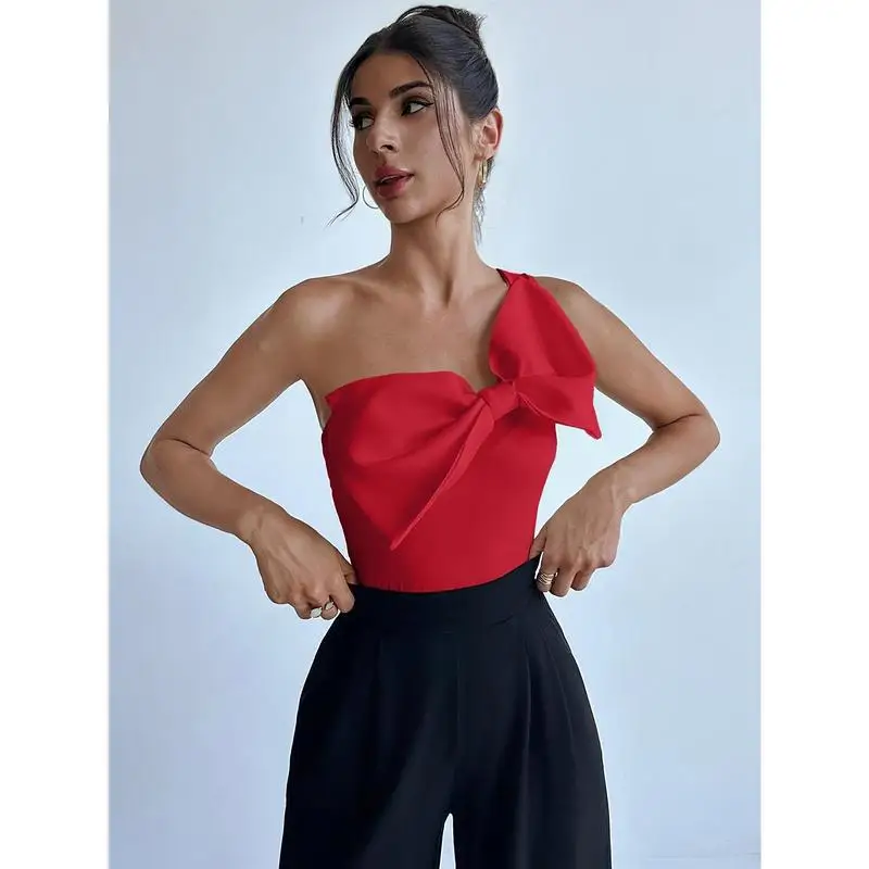 Sexy Knot Top Women's Shirt Cross-Border No Sleeve Princess Sleeve Other Material 100% Spring 2026 Non-Shrinking
Sexy Knot Top Women's Shirt Cross-Border No Sleeve Princess Sleeve Other Material 100% Spring 2026 Non-Shrinking