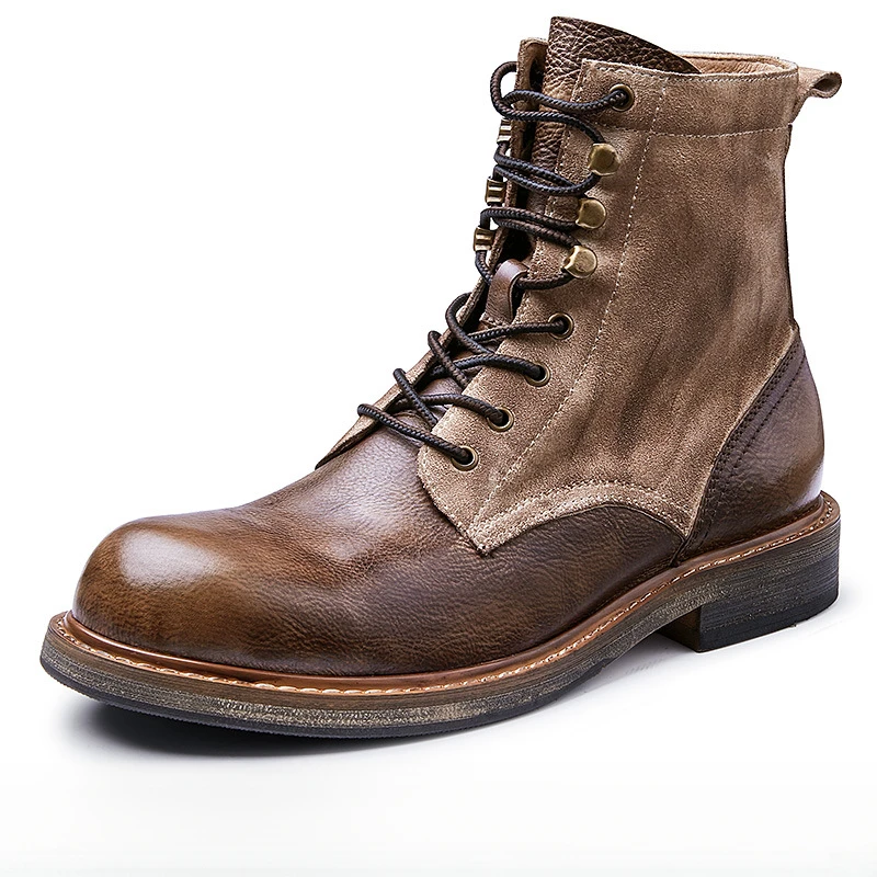 Men'S Luxury Black Genuine Real Leather Boots Vintage Ankle Waterproof High Outdoor Boy Black Shoes Men Cowboy
Men'S Luxury Black Genuine Real Leather Boots Vintage Ankle Waterproof High Outdoor Boy Black Shoes Men Cowboy