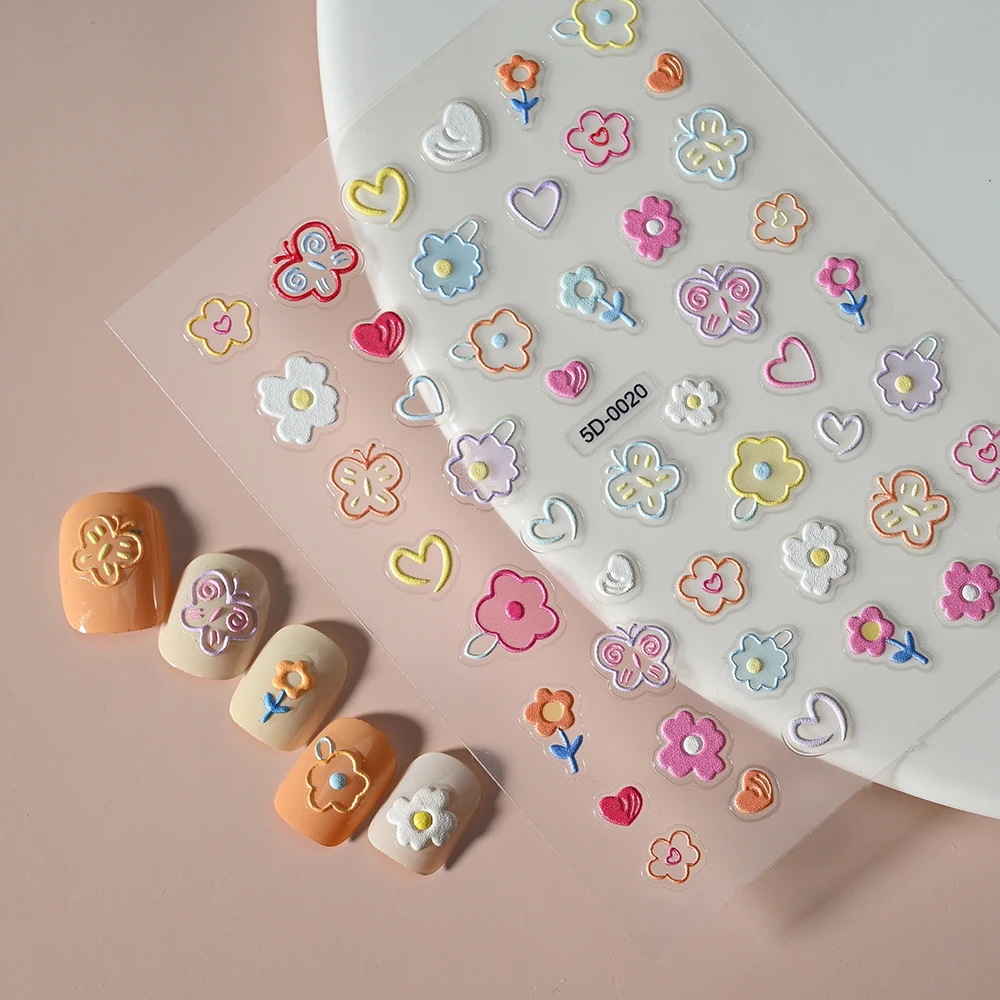 1Pcs 5D Embossed Spring Flowers Nail Stickers Cartoon Floral Letter/Rabbit/Strawberry Slider ForGirl Children DIY Manicure Decal
1Pcs 5D Embossed Spring Flowers Nail Stickers Cartoon Floral Letter/Rabbit/Strawberry Slider ForGirl Children DIY Manicure Decal