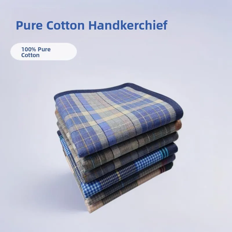 Classic Vintage Large 40cm Square Plaid Cotton Handkerchief Elderly Style Pure Cotton Square Handkerchiefs for Men Women
Classic Vintage Large 40cm Square Plaid Cotton Handkerchief Elderly Style Pure Cotton Square Handkerchiefs for Men Women