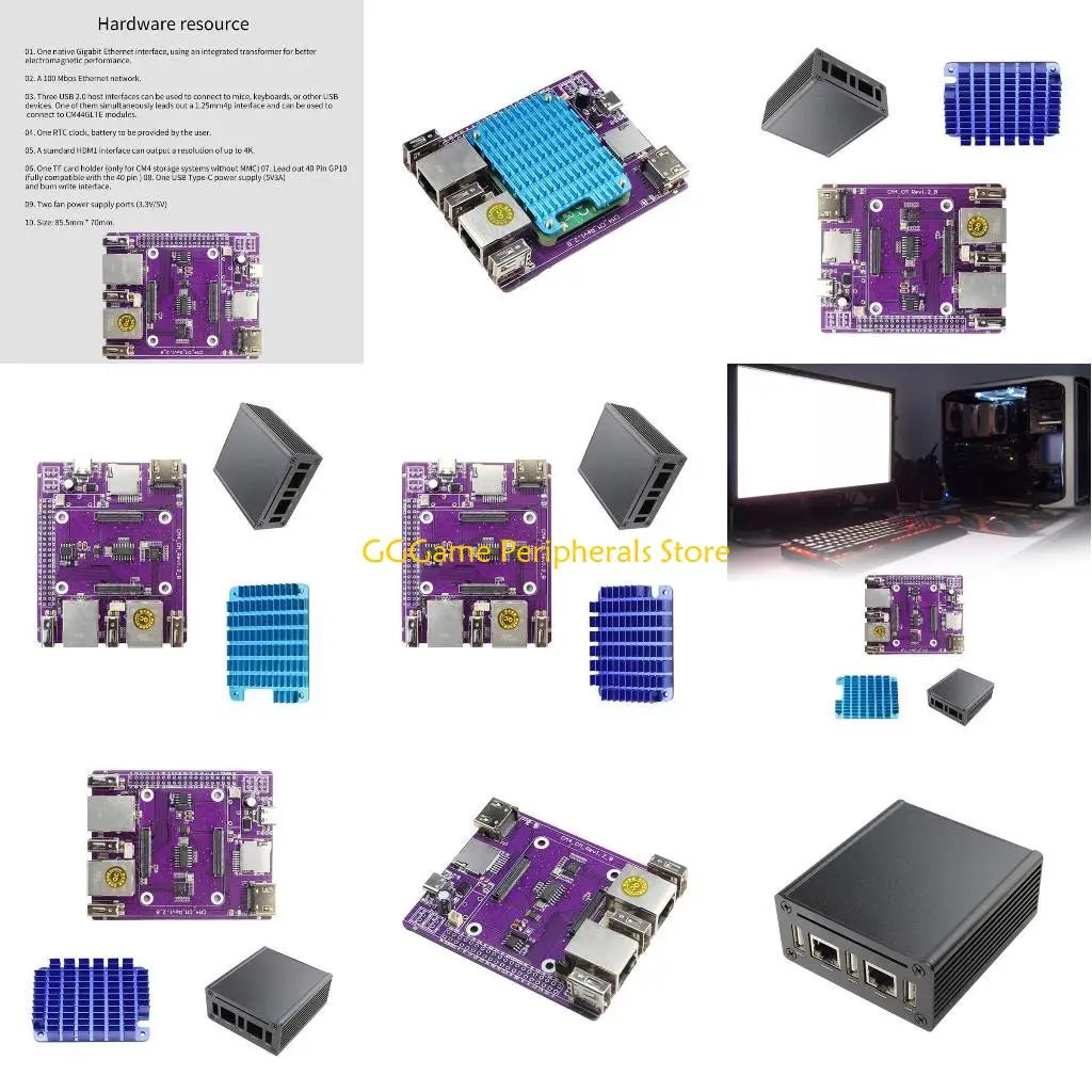 U55B Mini Double Gigabits Ethernet Base Board for RPi Compute Module 4 40PIN GPIO
U55B Mini Double Gigabits Ethernet Base Board for RPi Compute Module 4 40PIN GPIO