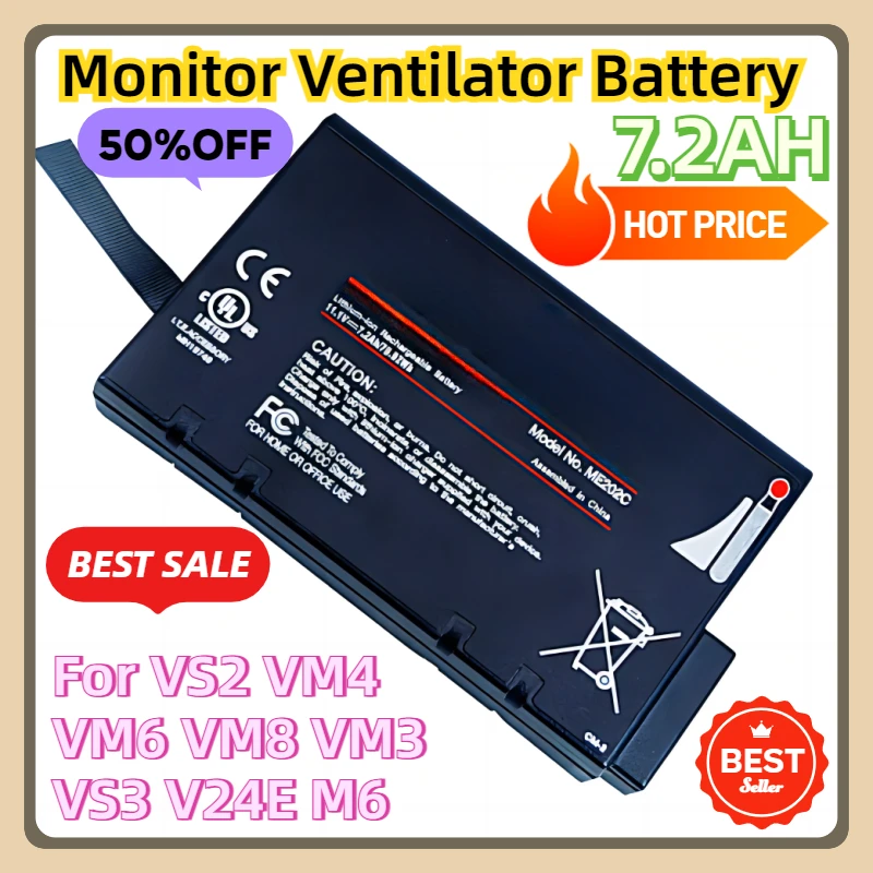 For VS2 VM4 VM6 VM8 VM3 VS3 V24E M6 Monitor Ventilator Battery ME202C
For VS2 VM4 VM6 VM8 VM3 VS3 V24E M6 Monitor Ventilator Battery ME202C