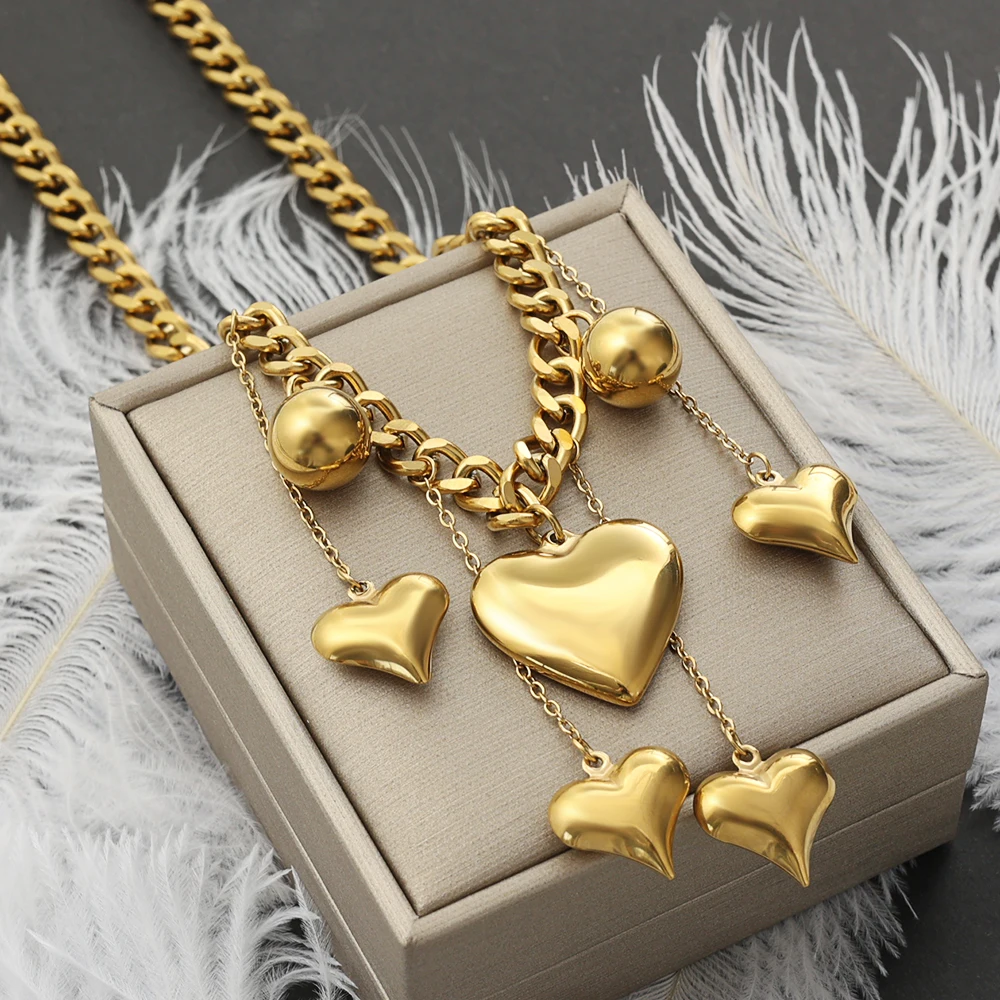 Love Tassel Pendant Necklace for Women Gold Silver Color Stainless Steel Chain Choker 2025 Trend New Niche Design Neck Jewelry
Love Tassel Pendant Necklace for Women Gold Silver Color Stainless Steel Chain Choker 2025 Trend New Niche Design Neck Jewelry