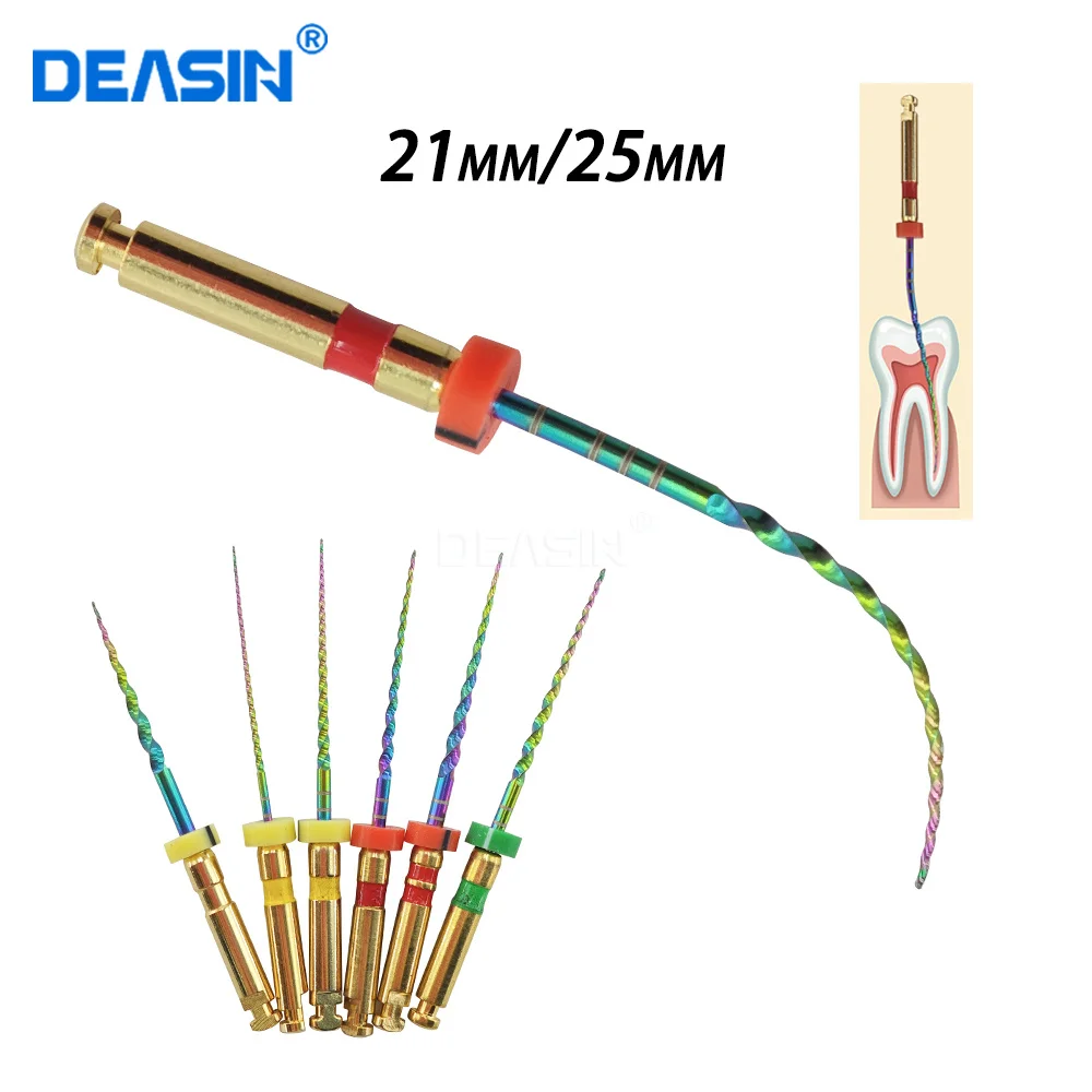 6Pcs/Box High Quality Dental Heat Activated Root Canal File Rotary Rainbow Niti Files Endo Motor Dentist Tools
6Pcs/Box High Quality Dental Heat Activated Root Canal File Rotary Rainbow Niti Files Endo Motor Dentist Tools