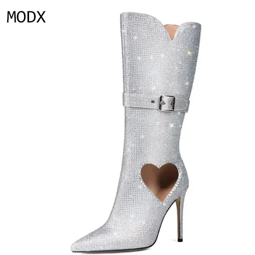 2026 женские тонкие сапоги выше колена с серебряным острым носком и металлическим узором, сексуальные сапоги до колена на шпильке с сердечками для танцев, 43
2026 женские тонкие сапоги выше колена с серебряным острым носком и металлическим узором, сексуальные сапоги до колена на шпильке с сердечками для танцев, 43