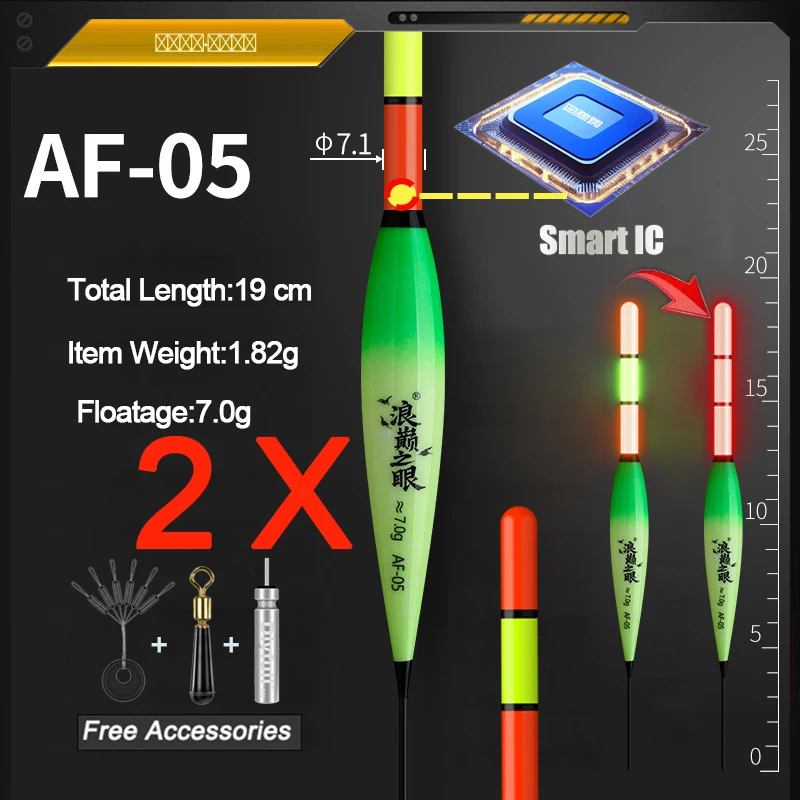 2pcs/Lot Fishing Floats Electronic Smart IC Gravity Sensor Color Change Electric LED Luminous Fishing Accessories Tackles
2pcs/Lot Fishing Floats Electronic Smart IC Gravity Sensor Color Change Electric LED Luminous Fishing Accessories Tackles
