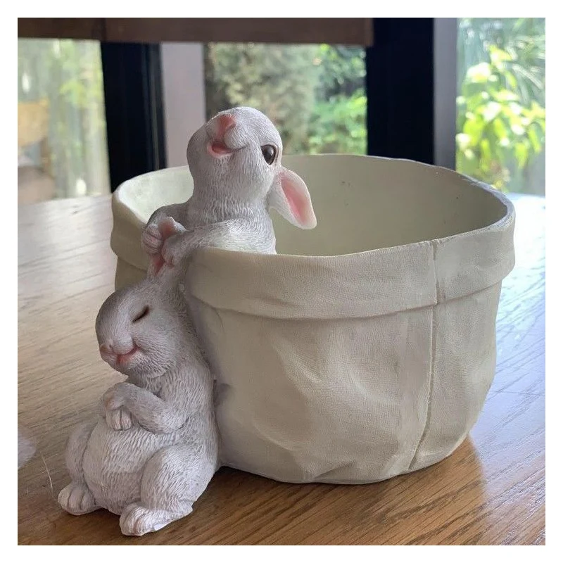 Cartoon Resin Rabbit Planters Flower Pots Hydroponic Planters Succulent Plant Pots Gardening Decorative Supplies Potted Plants P
Cartoon Resin Rabbit Planters Flower Pots Hydroponic Planters Succulent Plant Pots Gardening Decorative Supplies Potted Plants P