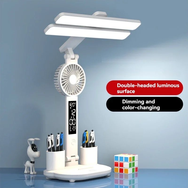 Eye Protection Desk Lamp Foldable Charging Student Learning Dormitory Intelligent Fan Reading Portable Bedroom Accessory
Eye Protection Desk Lamp Foldable Charging Student Learning Dormitory Intelligent Fan Reading Portable Bedroom Accessory