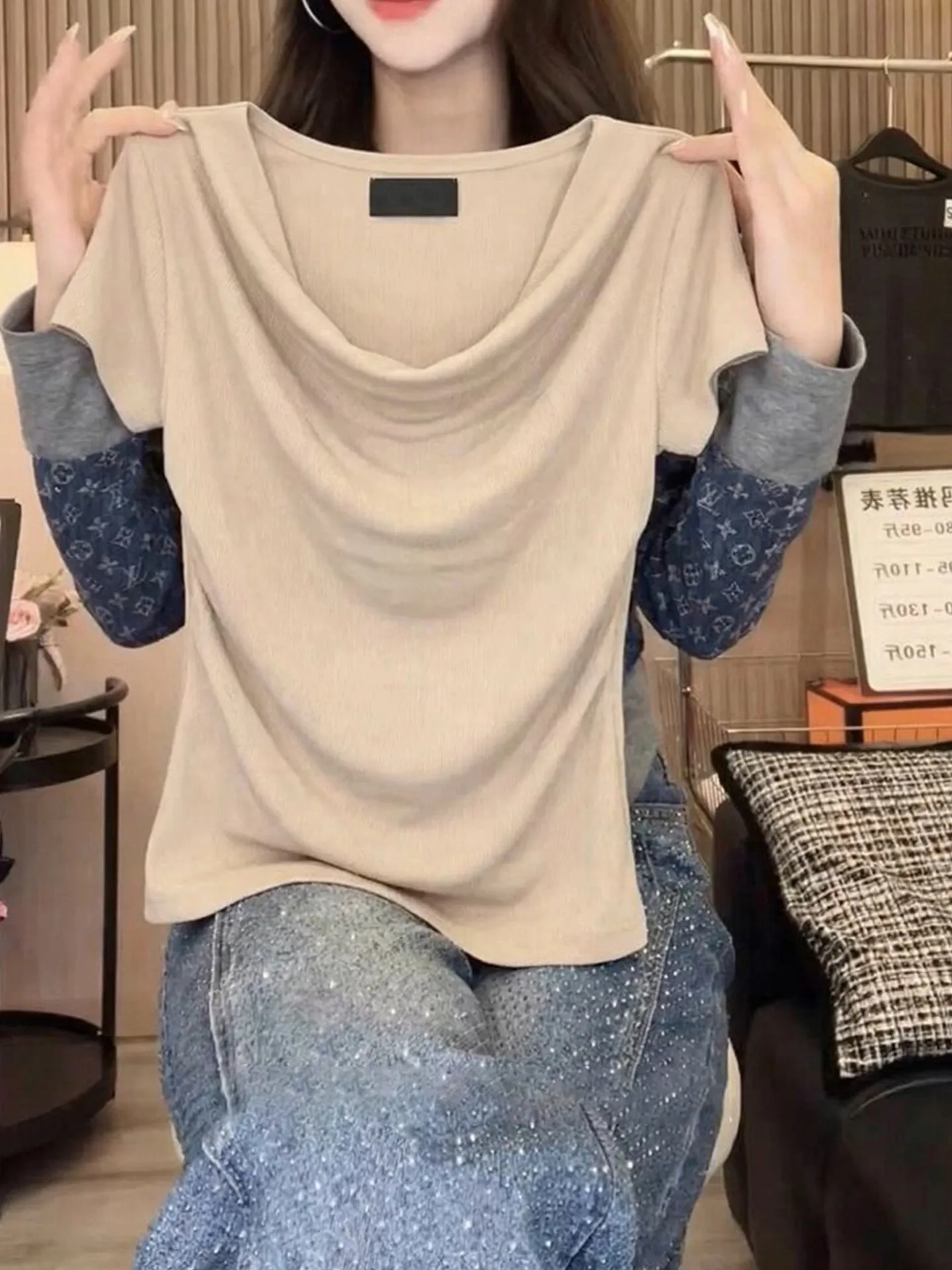Elegant Fashionable Short Sleeve T-Shirt Slimming Scoop Neck Pure Color Versatile Summer Top Simple Elegance Small Shirt
Elegant Fashionable Short Sleeve T-Shirt Slimming Scoop Neck Pure Color Versatile Summer Top Simple Elegance Small Shirt